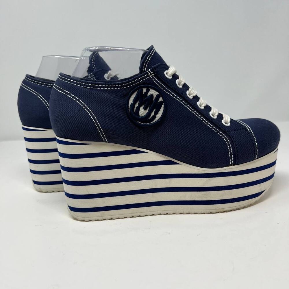 Miu Miu Shoes Women's Size 38.5 Platform Sneakers Authentic Designer Luxury Bold - Picture 11 of 16